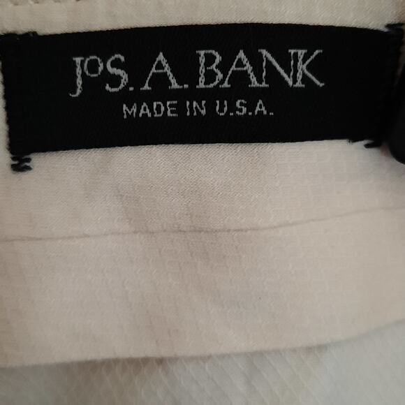 Jos A Bank Wool Dress Pants 42x30 Charcoal Flat Front USA Made Men’s Trousers - Picture 5 of 6